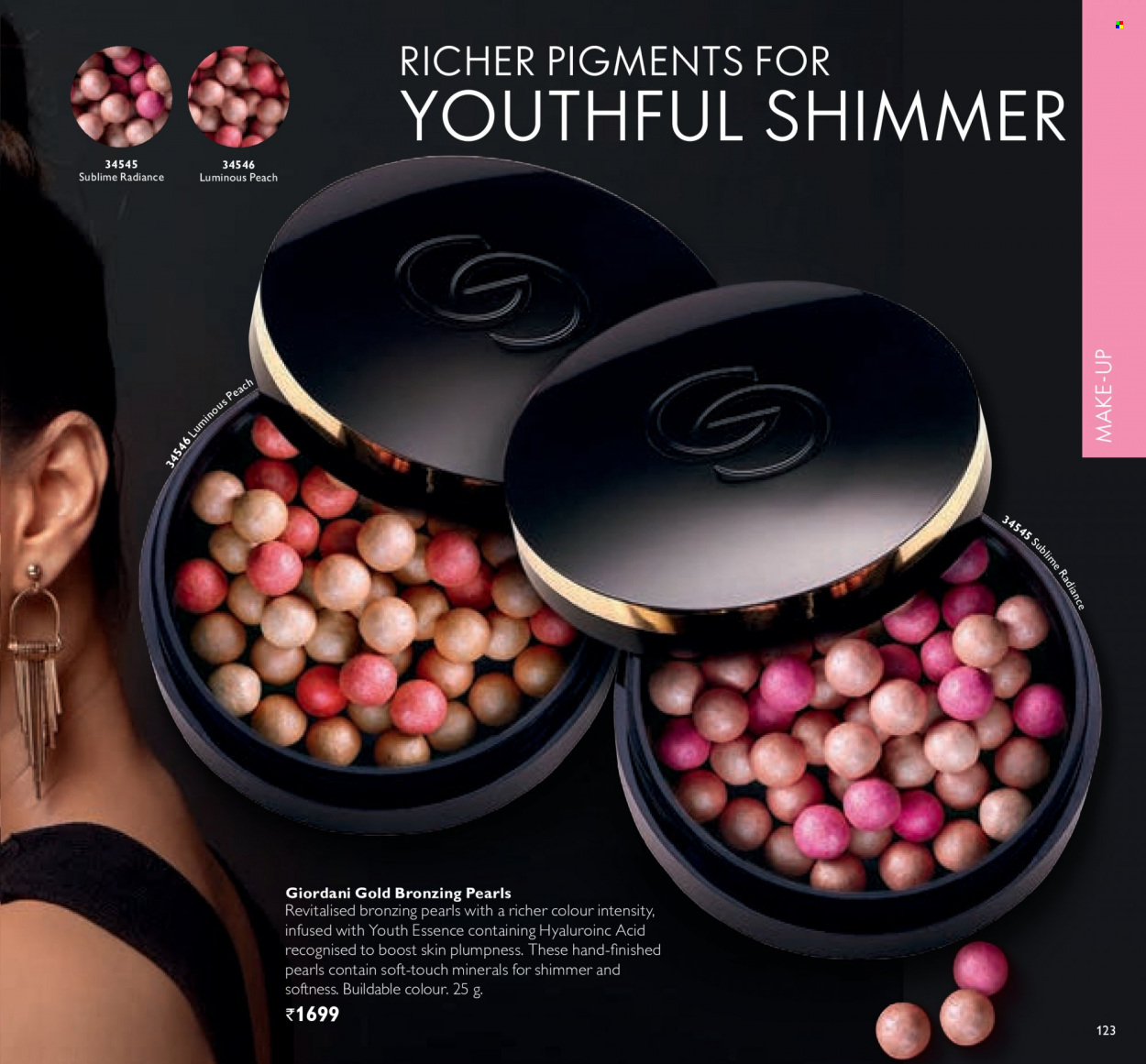 Oriflame offer . Page 123.