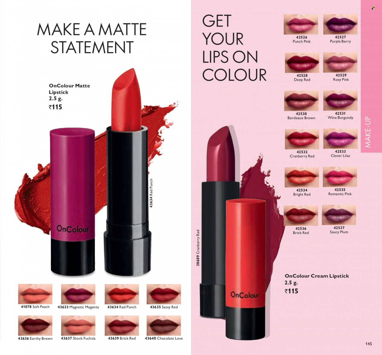 Oriflame offer . Page 145.