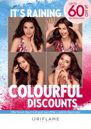 Oriflame offer - Colourful Discounts